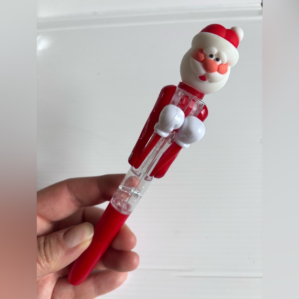 Vintage Santa Claus Mechanical Pen Christmas Novelty